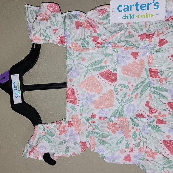 Carter's Child of Mine Baby Girl Dress, 2-Piece Set, 12 months - Picture 4 of 16